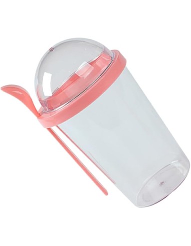 Gobelet Transparent avec Couvercle Bombé 400 ml...