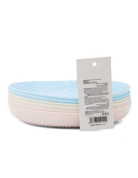 Assiettes Éco-Friendly – Lot de 6