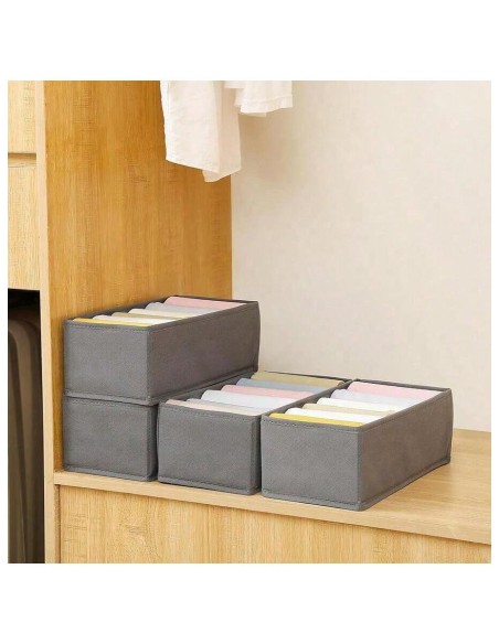 Organisateur de Tiroirs Pliable pour Sous-Vêtements (6 Compartiments)