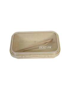 Lunch Box-Paille de Blé/800 Ml/Apricot