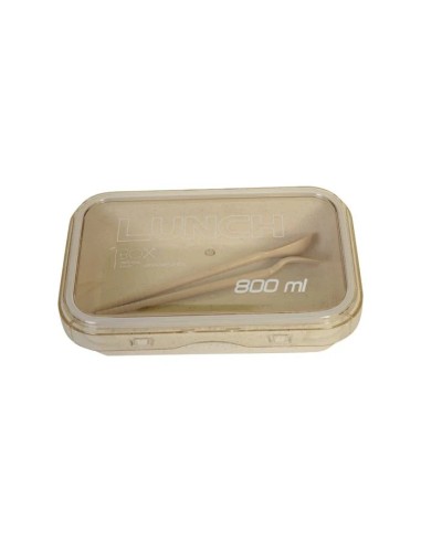 Lunch Box-Paille de Blé/800 Ml/Apricot
