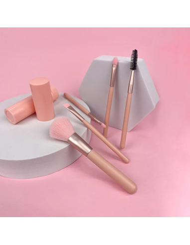 Ensemble de 5 Pinceaux Cosmétiques avec Boîte...