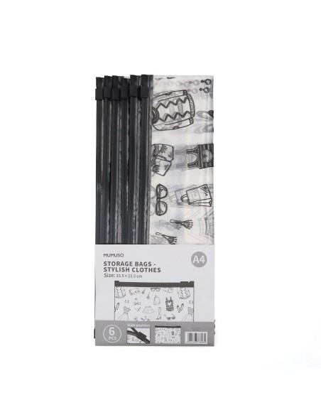 Sacs de Rangement à Fermeture Coulissante - 6 Unités