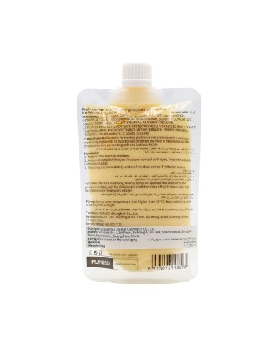 Masque Facial Hydratant et Éclaircissant à Base...