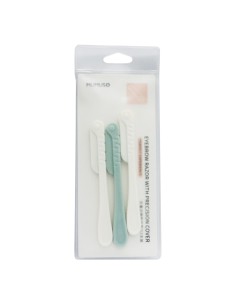Rasoir à Sourcils avec Couvercle de Précision - Pack de 3