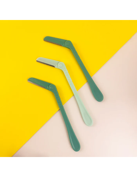 Rasoir à Sourcils avec Couvercle de Précision - Pack de 3