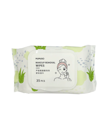 Lingettes Moussantes aux Acides Aminés pour Démaquillage - 35 unités