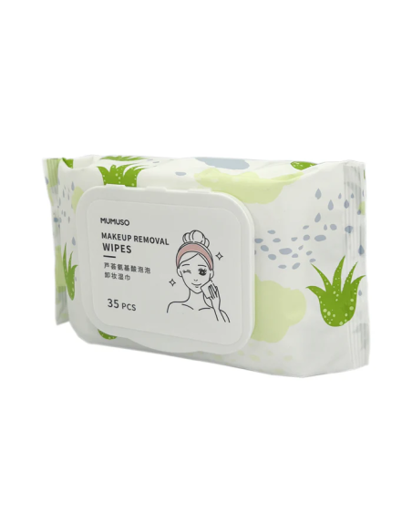 Lingettes Moussantes aux Acides Aminés pour Démaquillage - 35 unités