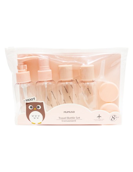 Set Complet de Flacons de Voyage - 8 pièces