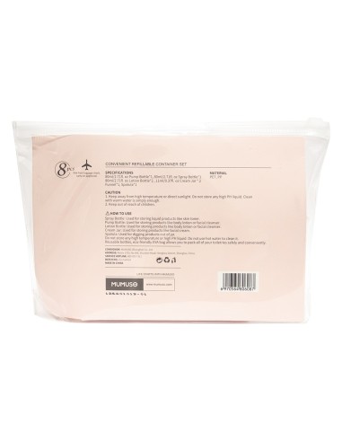 Set Complet de Flacons de Voyage - 8 pièces