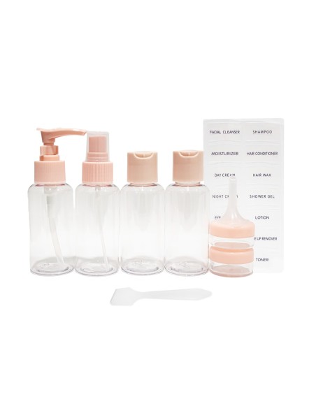 Set Complet de Flacons de Voyage - 8 pièces