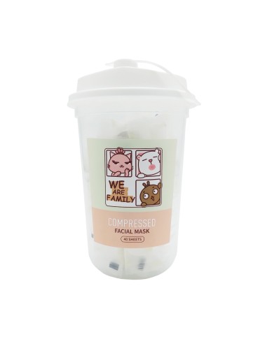 Masque Facial Compressé - 40 Feuilles - MUMUSO...