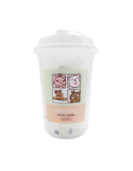 Masque Facial Compressé - 40 Feuilles - MUMUSO Family
