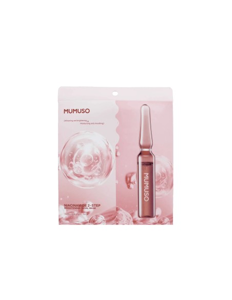 Masque Facial Éclaircissant en 2 Étapes à Base de Niacinamide