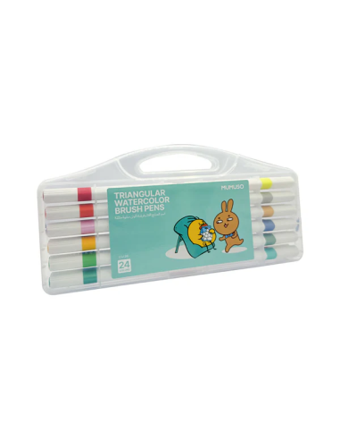 Stylos Pinceaux Aquarelle Triangulaires (24...