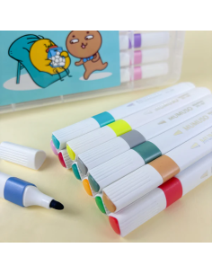 Stylos Pinceaux Aquarelle Triangulaires (24 Couleurs)