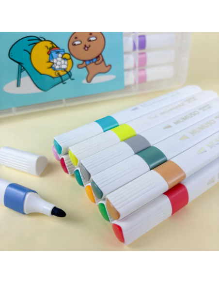 Stylos Pinceaux Aquarelle Triangulaires (24 Couleurs)