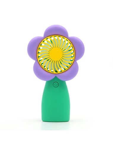 Ventilateur à Main en Forme de Fleur - Violet