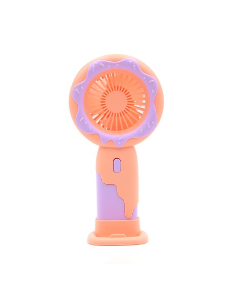 Ventilateur Donut avec Support Téléphone - Violet