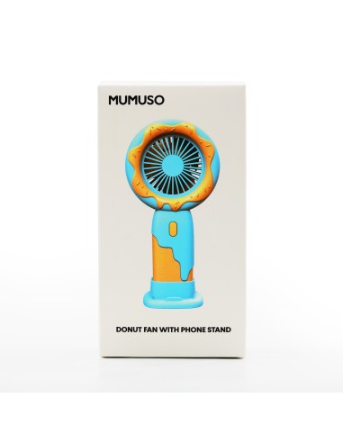 Ventilateur Donut avec Support Téléphone - Violet