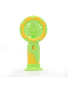 Ventilateur Donut avec Support Téléphone - Vert