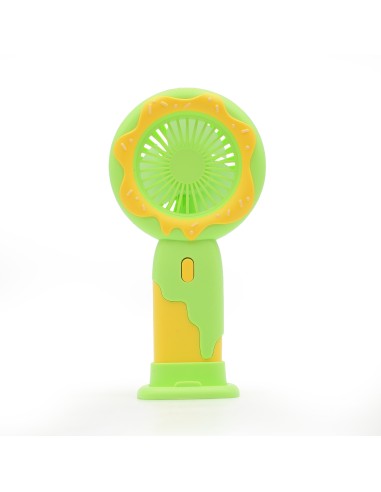 Ventilateur Donut avec Support Téléphone - Vert