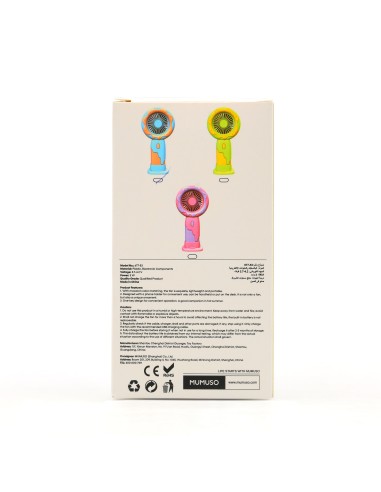 Ventilateur Donut avec Support Téléphone - Bleu