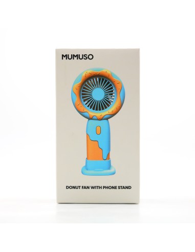 Ventilateur Donut avec Support Téléphone - Bleu