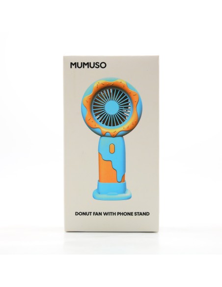 Ventilateur Donut avec Support Téléphone - Bleu