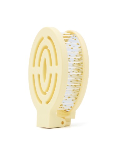 Miroir et Brosse à Cheveux Pliables 2 en 1 - Jaune