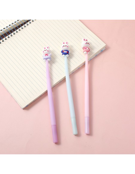 Stylo à Bille en Silicone Lapin Mignon