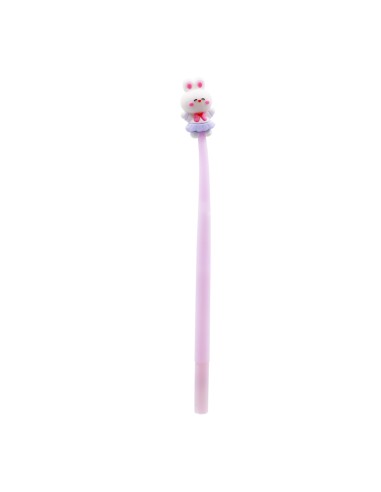 Stylo à Bille en Silicone Lapin Mignon
