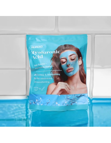 Duo Masque Poudre Acide Hyaluronique Hydra-Apaisant et Tonique Régénérant