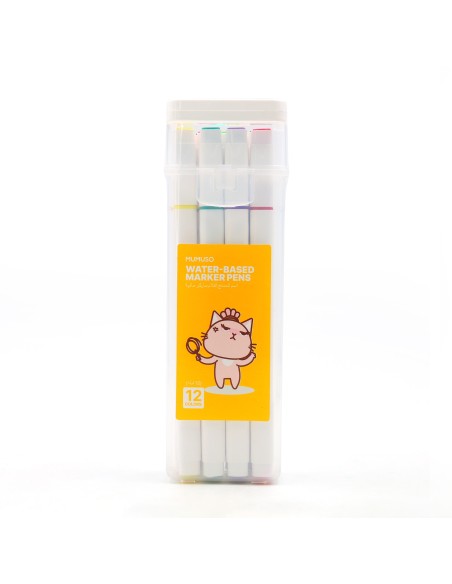 Marqueurs à Base d'Eau (12 Couleurs)