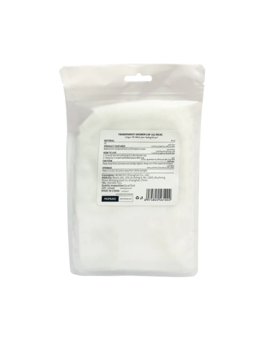 Pack de 10 Bonnets de Douche Transparents