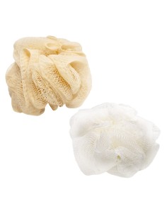 Houppette de Bain (Rose & Blanc Cassé)