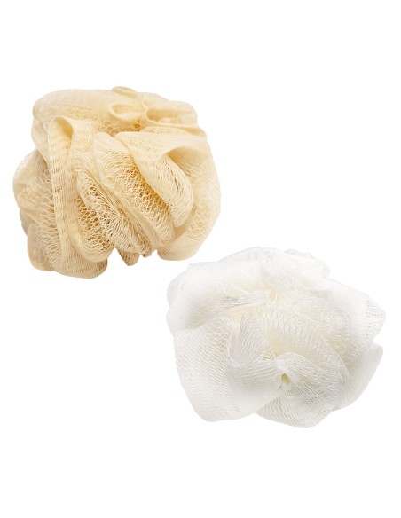 Houppette de Bain (Rose & Blanc Cassé)