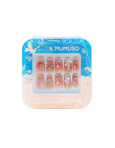 Faux Ongles Pressés MagicFinger Motif "Love Song in Winter"