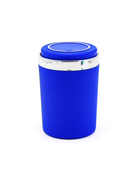 Cendrier de Voiture Bleu avec Couvercle.