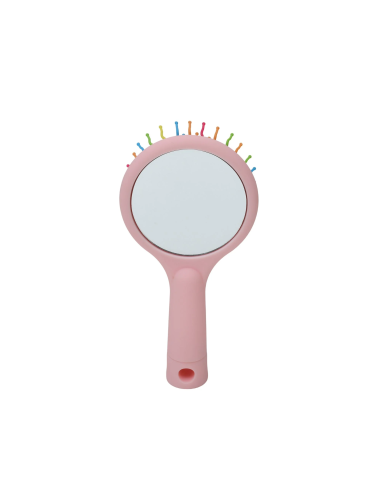 Brosse à Cheveux Arc-En-Ciel avec Miroir Rond...