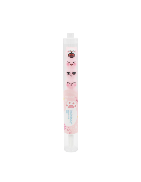 Brosse à Dents Chat Extra-Souple Rose