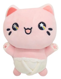 Peluche Chat Mignon Rose – 25 cm