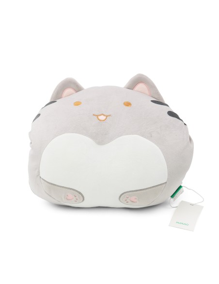 Coussin Chauffe-Mains Chat Gris Adorable