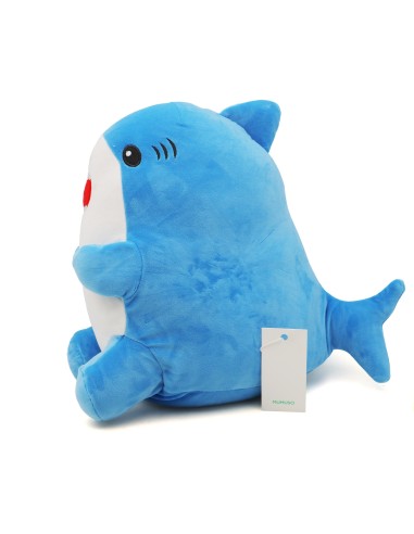 Coussin Requin Douillet – Bleu