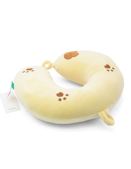 Oreiller de Voyage Cervical Ours Jaune