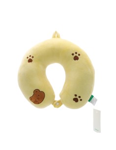 Oreiller de Voyage Cervical Ours Jaune
