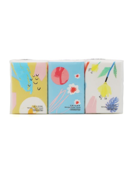 Mouchoirs de Poche Mouillable (6 Paquets)