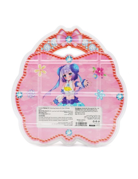 Cartes à Colorier DIY avec Stickers Gemmes – Rose