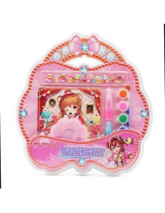 Cartes à Colorier DIY avec Stickers Gemmes – Rose