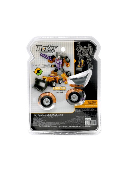 Jouet Robot Transformable 2 en 1 (Bulldozer)